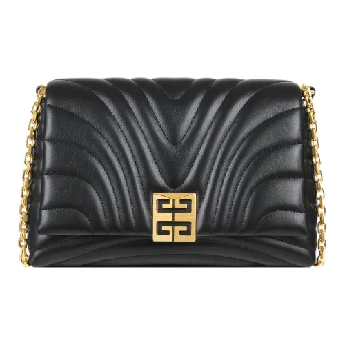 GIVENCHY 4G Телячья кожа Сумка через плечо Средняя Женская Черная