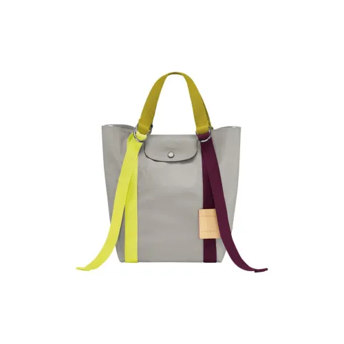 LONGCHAMP Le Pliage RE Play Холст Кожа Комбинированный Холст Сумка через плечо Сумка Женская Серый