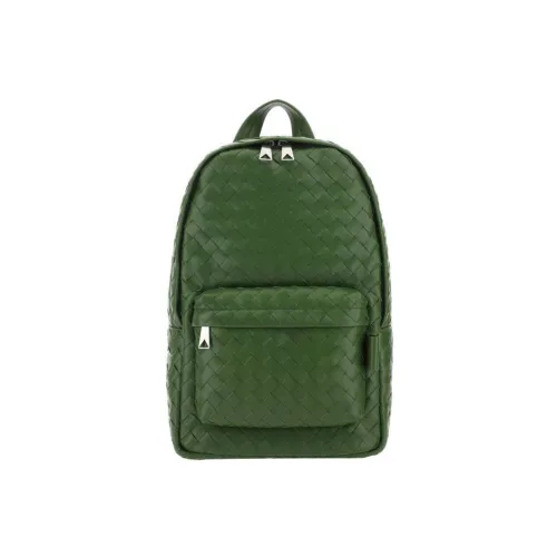 Bottega Veneta Рюкзак из коровьей кожи маленький мужской зеленый