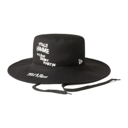 Yohji Yamamoto Yohji Yamamoto x New Era 2022 Хлопок Цилиндры Черный Унисекс