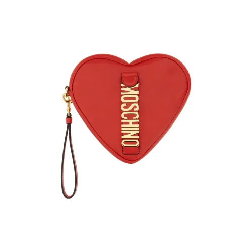 MOSCHINO Телячья кожа Клатч Женский Красный
