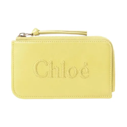 Chloe Телячья кожа Кошелек Маленький Женский Желтый