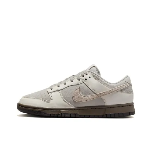 Nike Dunk Low Топ Скейтборд Кроссовки Унисекс Серый