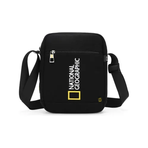 NATIONAL GEOGRAPHIC Экологичная тканевая сумка через плечо средний размер мужская черная хаки