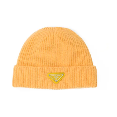 PRADA Шапки-бини Желтые Мужские