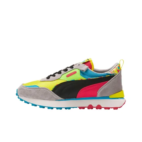 PUMA Rider FV Big Kid Low Топ Спортивная Повседневная Обувь Унисекс Желтый