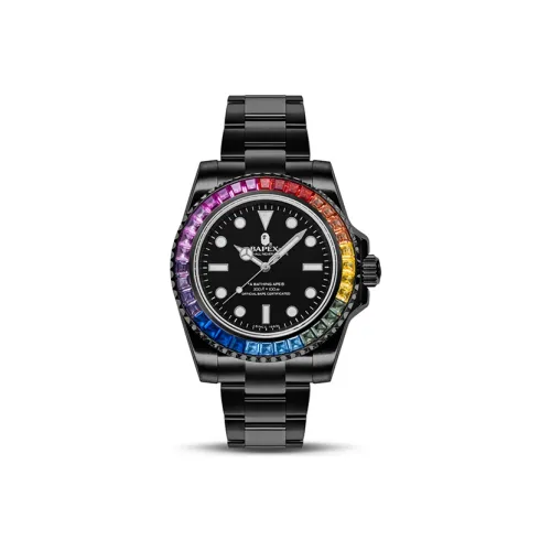 A BATHING APE Механические Мужские Часы 41 мм Черные