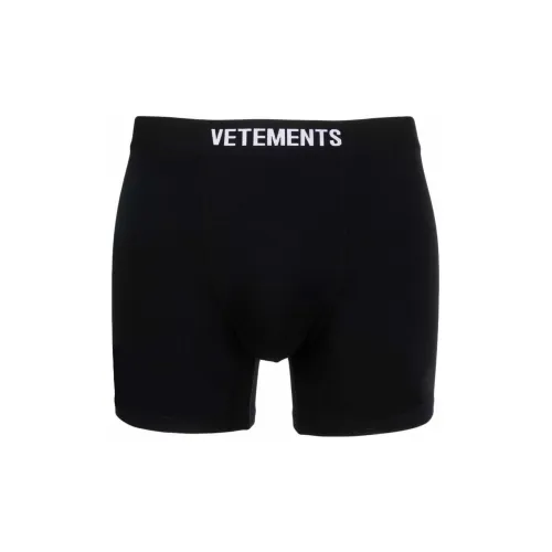 Vetements 1 Pack Мужские Боксеры Черные