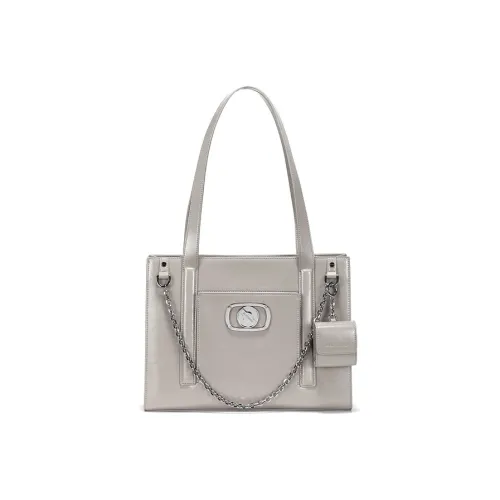 JELLYTOYBOY ПУ (полиуретан) Detective Сумка Тоут Сумка Сумка для покупок Сумка для ноутбука Сумка через плечо Унисекс Черный Светло-серый