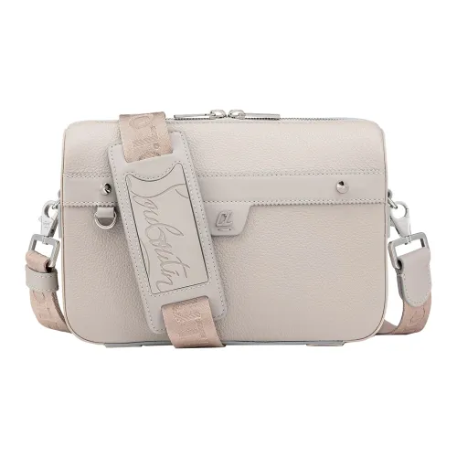 CL LUBOTING Телячья кожа Сумка через плечо Стандартная Мужская Серый Белый