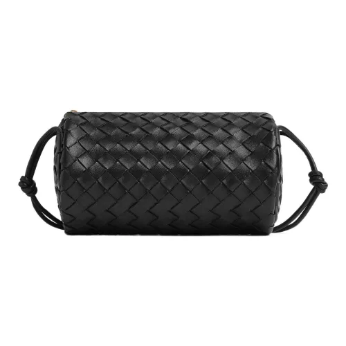 Bottega Veneta Loop Кожа Держатель для ручки Сумка Сумка на плечо Сумка Сумка через плечо Маленькая Женская Черная