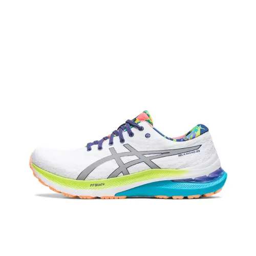 Asics Gel KAYANO 29 Low Top Марафон Беговые кроссовки Мужские Белый Синий Синий Фиолетовый