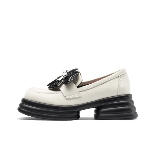 Kiss Kitty Millennial Цветочный дизайн Коллекция Обувь на платформе Женская Белая