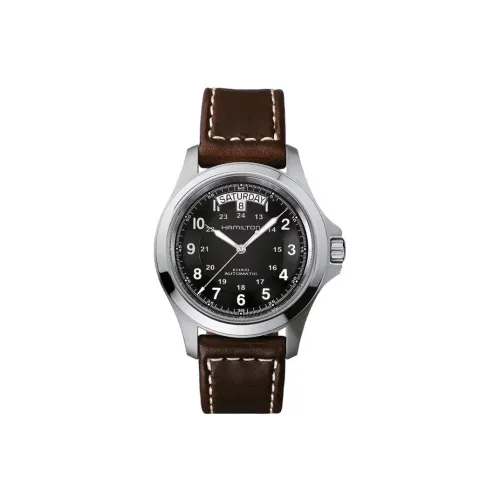 HAMILTON Автоматический Механический Механизм Мужские Часы Khaki Field Series 40 мм Черные