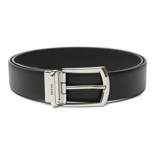PRADA Кожаные ремни Мужской Черный