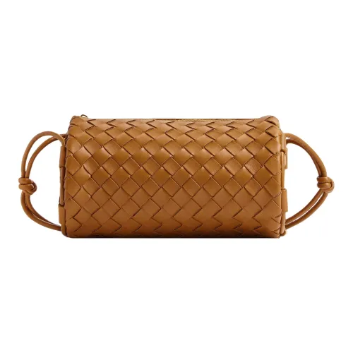 Bottega Veneta Loop Кожа Держатель для ручки Сумка Сумка на плечо Сумка Сумка через плечо Маленькая Женская Золотая