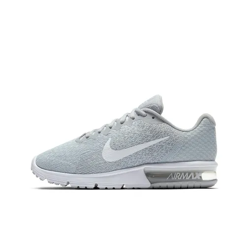 Nike Air Max Sequent 2 Low Топ Спортивная повседневная обувь Женская Серый