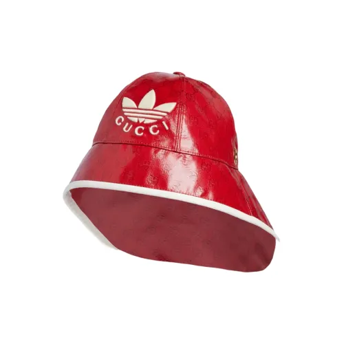 GUCCI X ADIDAS Collaboration Шляпы ведра Красный Унисекс