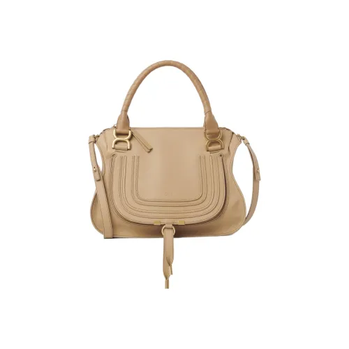 Chloe Marcie с текстурой Телячья кожа Сумка через плечо Сумка Женская Молочно-коричневый