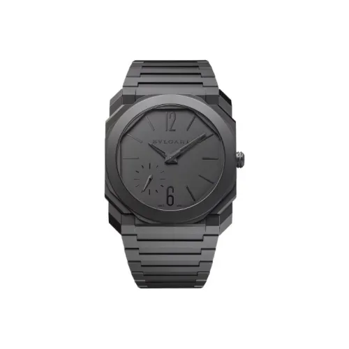 BVLGARI Octo Finissimo Часы Черная Керамика С Пескоструйной Отделкой