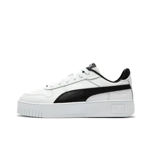 PUMA Carina Street Low Топ Кроссовки для скейтбординга Женские Белые Черные