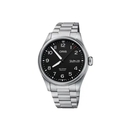 Oris Автоматический Механический Механизм Нержавеющая Сталь Ремешок Швейцарский Часы Мужские Черный 752,7760.4164M