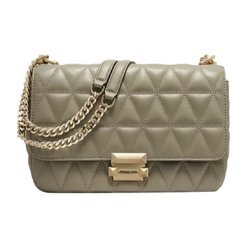 MICHAEL KORS Sloan Sheepskin Crossbody Bag Shoulder Bag Large Women's Light Army Green MICHAEL KORS Sloan Овчина Сумка через плечо Сумка на плечо Большая Женская Светлый Армейский Зеленый