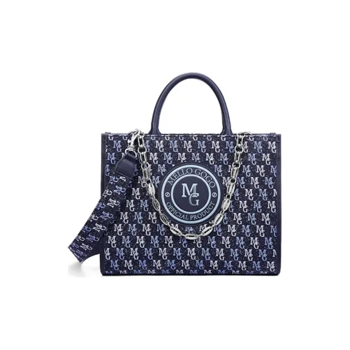 MELLO GOGO Ткань через плечо сумка большая женская полночный черный глубокий морской синий