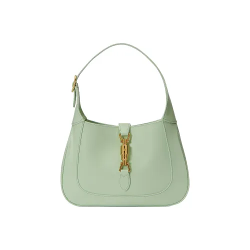 GUCCI Jackie 1961 Кожа Crescent Сумка через плечо Сумка через плечо Женская Светло-зеленая