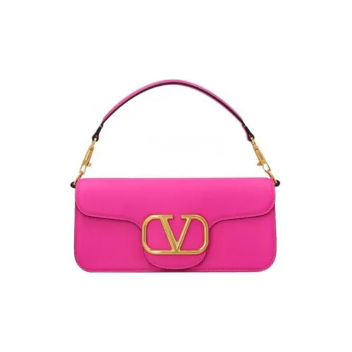 Valentino Locò Кожа Сумка-багет Сумка через плечо Сумка обычная Женская Розовая