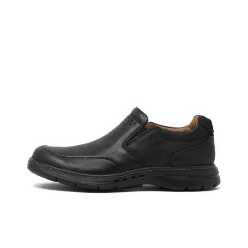 Clarks Повседневные кожаные туфли низкие, черные, мужские