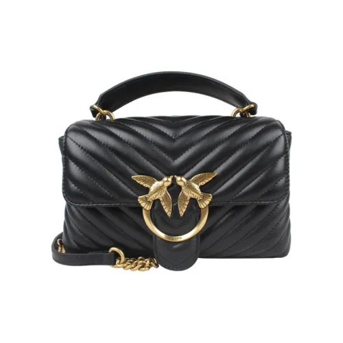 PINKO Puff Коровья кожа Подушка Сумка Сумка Сумка через плечо Сумка через плечо Стандартная Женская Черная