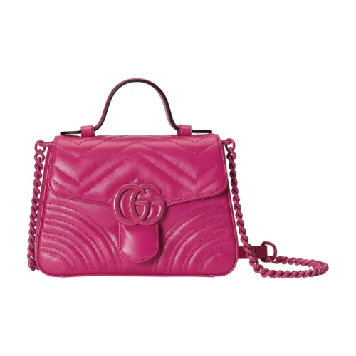 GUCCI GG Marmont Нейлоновая Сумка-Сумка Сумка через плечо Сумка мини Женская Фуксия