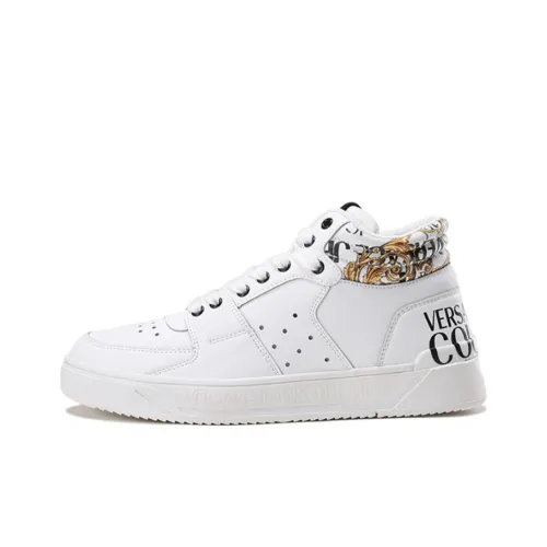 VERSACE JEANS Couture Скейтборд Кроссовки Высокие Белые Мужские