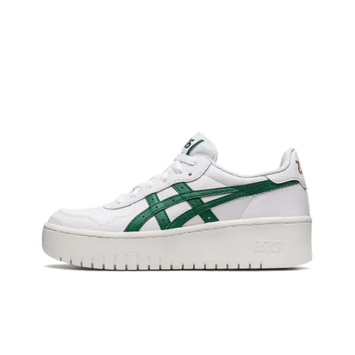 Asics JAPAN S PF Low Топ Кроссовки для скейтбординга Женские Белые Зеленые