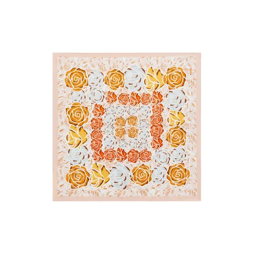 WENSLI Двойной Sided С принтом Средний Квадратный Шарф Женские