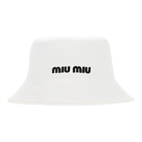 MIU MIU Cotton Polyester Bucket Hats Women's
