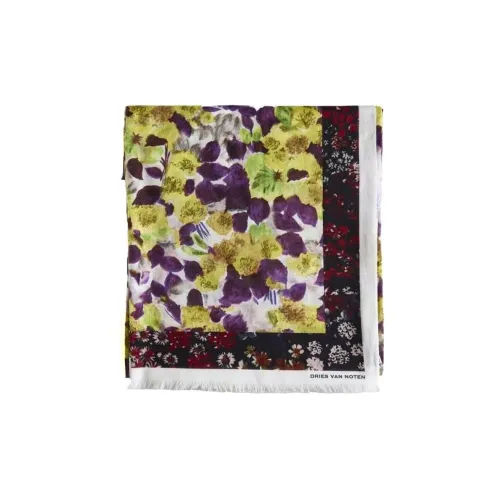 DRIES VAN NOTEN Cotton Knit Шарфы Многоцветные Женские