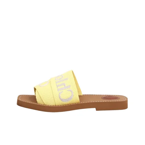 Chloe Резиновая подошва Слипоны Женские Желто-коричневый