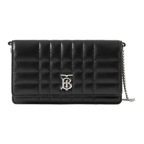 Burberry Lola Bag Sheepskin Shoulder Bag Women's Black