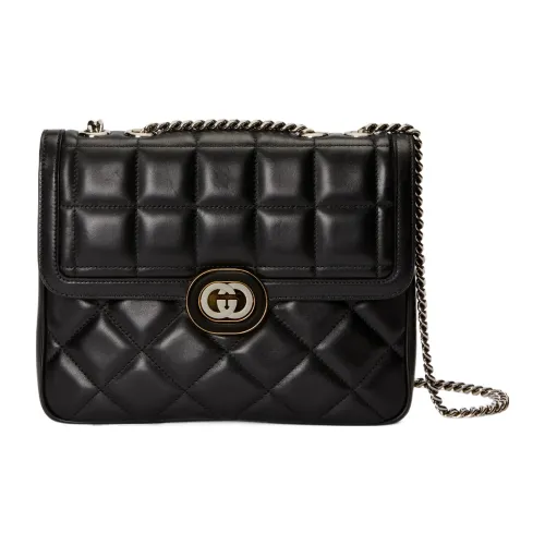 GUCCI Сумка через плечо из кожи женская черная