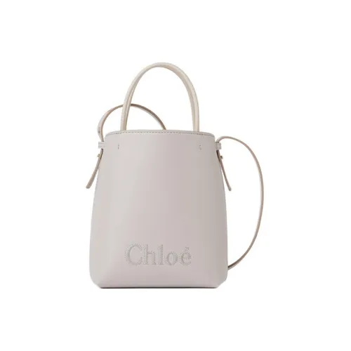 Chloe Bright Calfskin Сумка через плечо Сумка через плечо Extra Mini Женская Серый