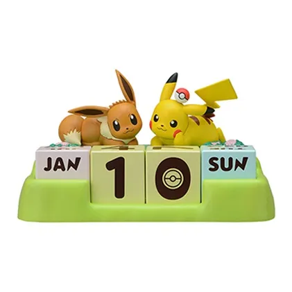 Сега Пикачу Улучшенный Вечный Календарь Длина (Размер в длину) 18 см Аниме Мерч