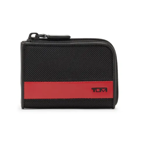 TUMI Nylon Картхолдер Мужской Черный Красный