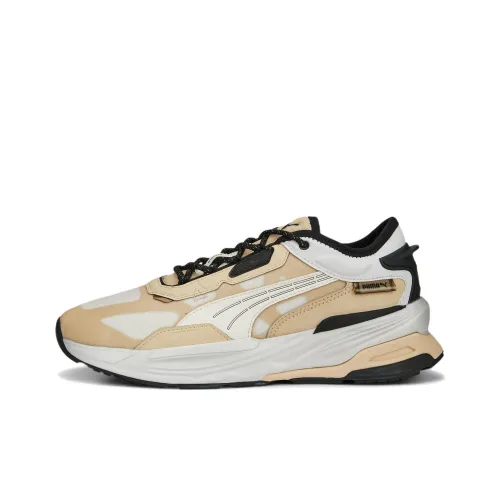 PUMA Slip-resistant Abrasion-resistant Low-top Беговые кроссовки Мужские Желто-серые