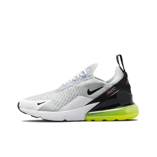 Nike Air Max 270 Low Топ Повседневная обувь Женская Белый Черный Желтый