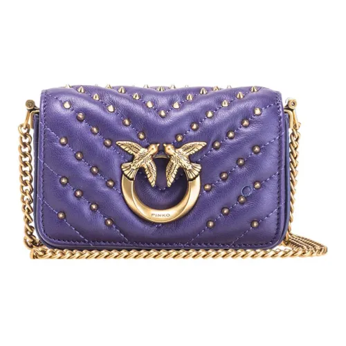 PINKO Телячья кожа с овечьей кожей сумка через плечо женская фиолетовая
