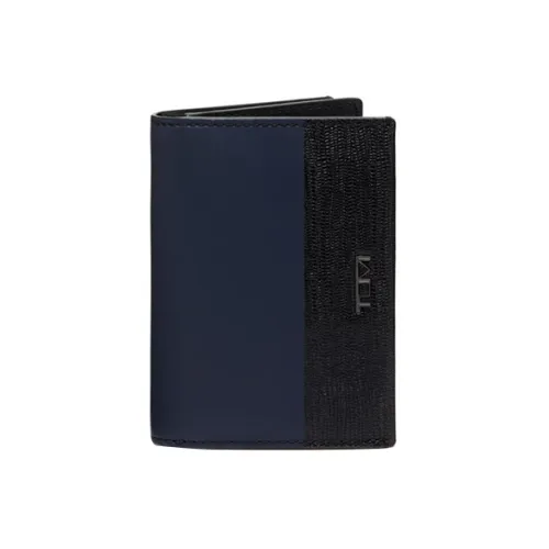 TUMI Кожа Держатель для карт Мужской Черный и Синий