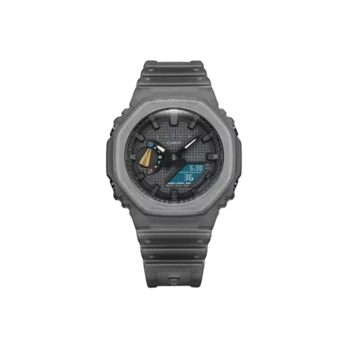 CASIO г Shock Collection Земляной тон На открытом воздухе Кварцевый механизм Смола Ремень Часы Мужские Циферблат GA 2100FT 8A