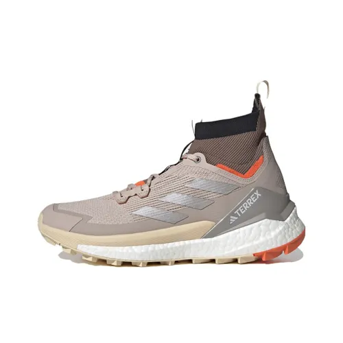 adidas Terrex FREE HIKER 2,0 Амортизаторы Slip-resistant Abrasion-resistant High Top Обувь для активного отдыха Серый Белый Orange